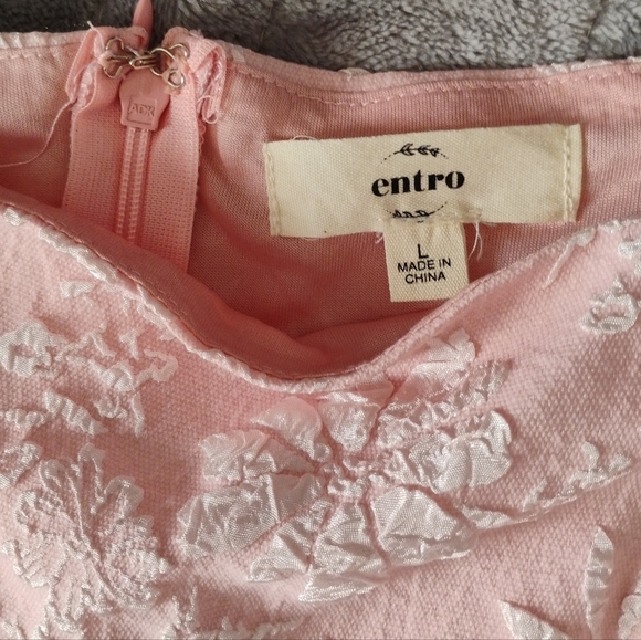 Entro Pink Floral Dress From Red Dress Boutique - Picture 3 of 4